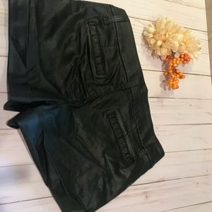 Bebe Black Leather Shorts
